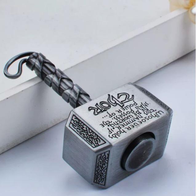 Transform Your Playtime: 3-in-1 Thor's Hammer Coin Spinner - Ultimate High-Speed Fidget Toy for Outdoor Fun!