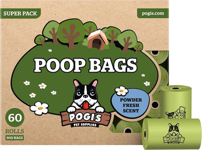 Pogi's Leak-Proof Extra Thick Dog Waste Bags with Fresh Scent - 150-Count (10 Rolls)