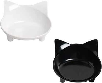 Skrtuan Non-Slip Shallow Food and Water Bowls for Pets - Safe, Whisker Fatigue Relief Bowls for Cats, Dogs, Rabbits, and Puppies