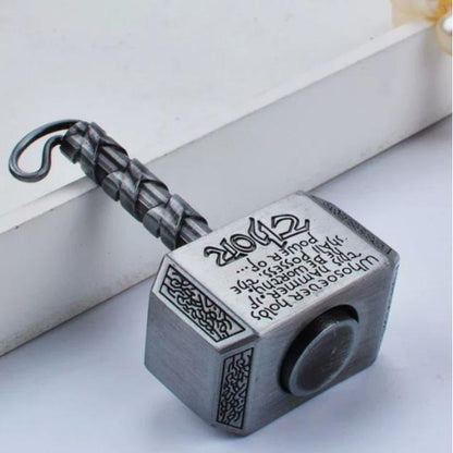 Transform Your Playtime: 3-in-1 Thor's Hammer Coin Spinner - Ultimate High-Speed Fidget Toy for Outdoor Fun!