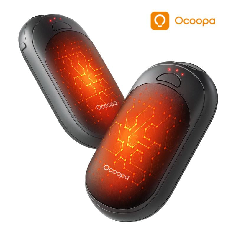 Ocoopa UT5 Nano Rechargeable Hand Warmers - 2 Pack with Smart Temperature Control, Compact Design for Outdoor Adventures - Perfect Holiday Gift for Hunters, Golfers, and Campers