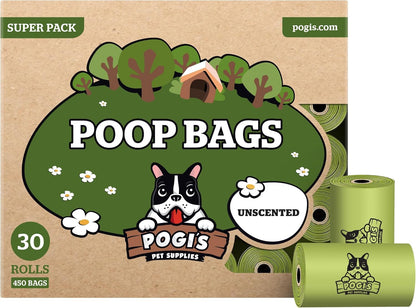 Pogi's Leak-Proof Extra Thick Dog Waste Bags with Fresh Scent - 150-Count (10 Rolls)
