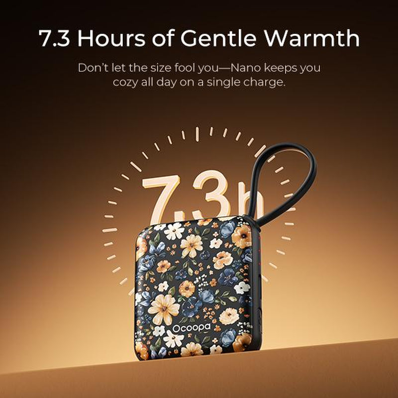 Ocoopa UT5 Nano Rechargeable Hand Warmers - 2 Pack with Smart Temperature Control, Compact Design for Outdoor Adventures - Perfect Holiday Gift for Hunters, Golfers, and Campers